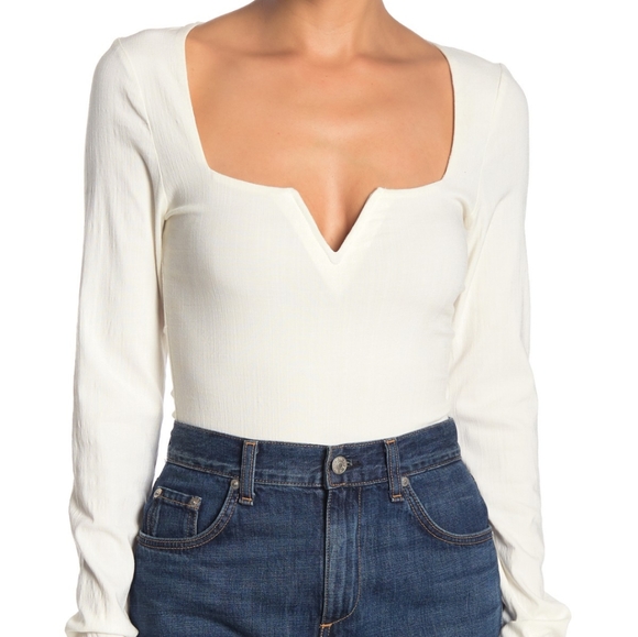 Free People Tops - Free People Zoe Thong Bodysuit